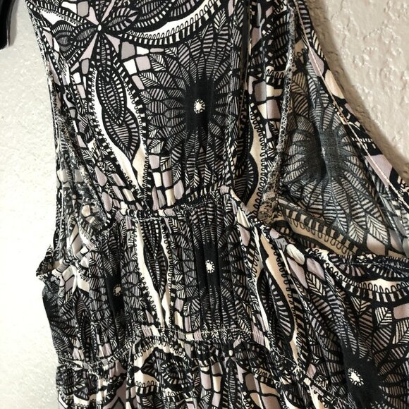 Unity World Wear Size Small 100% Rayon Racerback Maxi Dress - Picture 5 of 7